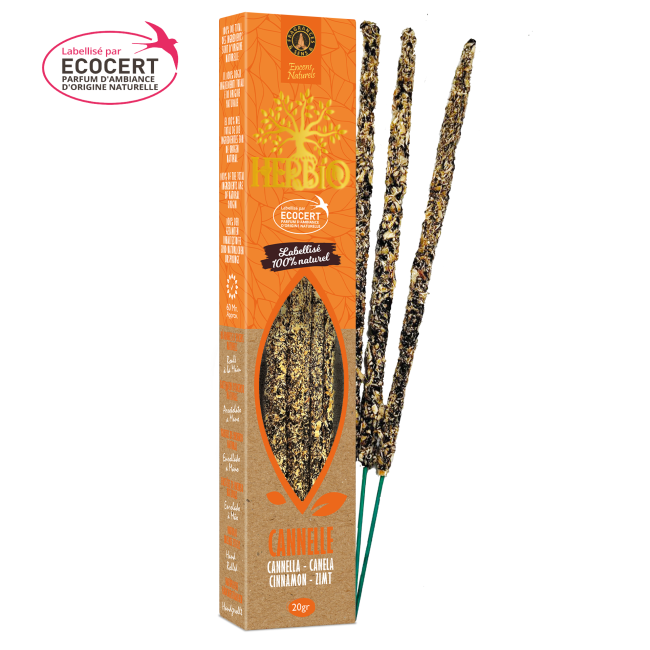 Encens Smudge Ecocert Herbio Cannelle 20g chez Arabesk