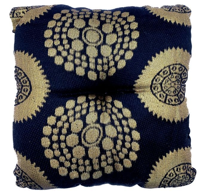 Coussin carré noir pour bol chantant 15 cm chez Arabesk