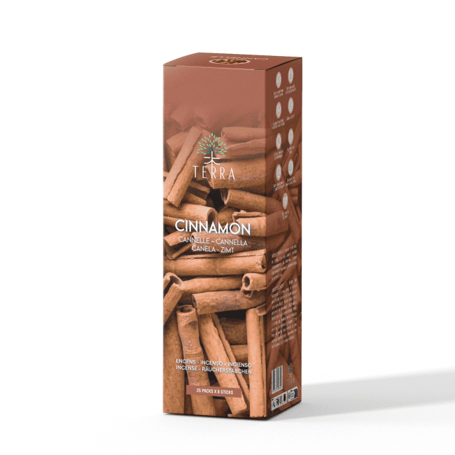 Encens TERRA Cannelle sans charbon 12grs chez Arabesk|cz