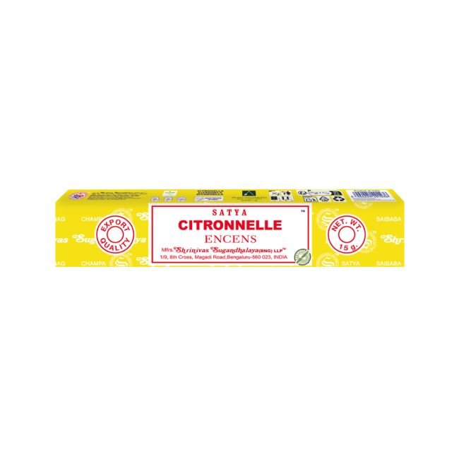 Encens Satya Citronnelle Masala 15g chez Arabesk|cz