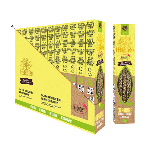 Encens Smudge Ecocert Herbio Citronnelle 20g chez Arabesk|cz