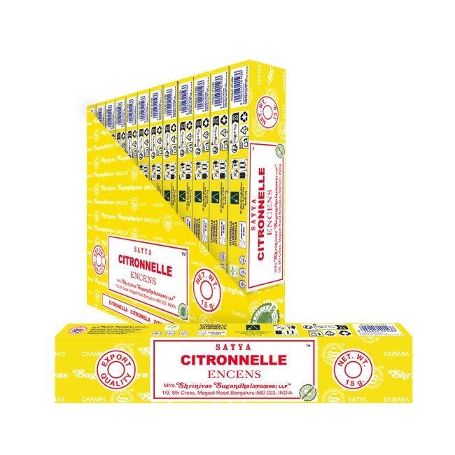 Encens Satya Citronnelle Masala 15g chez Arabesk