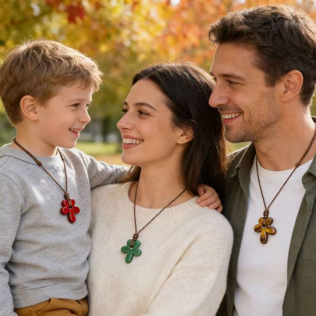 Collier Fleur Jaspe Rouge A chez Arabesk|cz