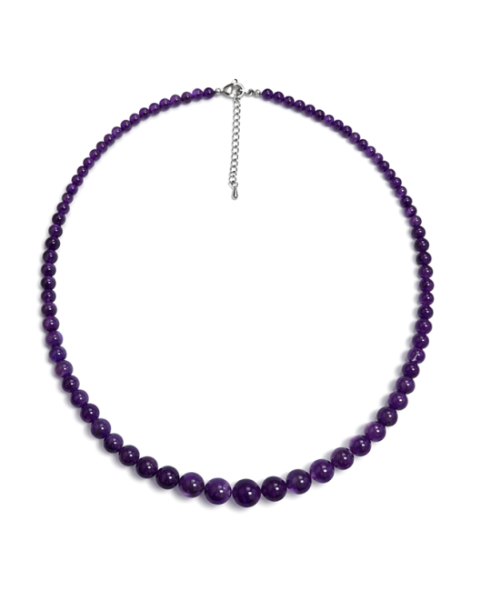 Collier Chute Améthyste A+ Perles 4-12mm 50cm chez Arabesk|cz