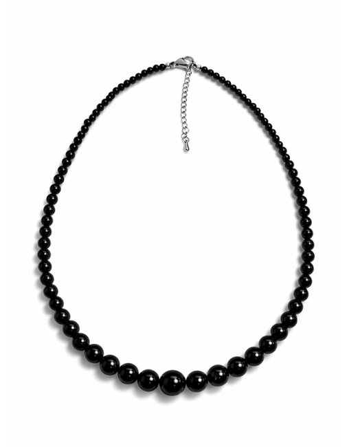 Collier Chute Tourmaline Noire AB Perles 4-12 mm 50 cm chez Arabesk|cz