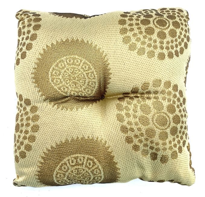 Coussin carré beige pour bol chantant 15 cm chez Arabesk