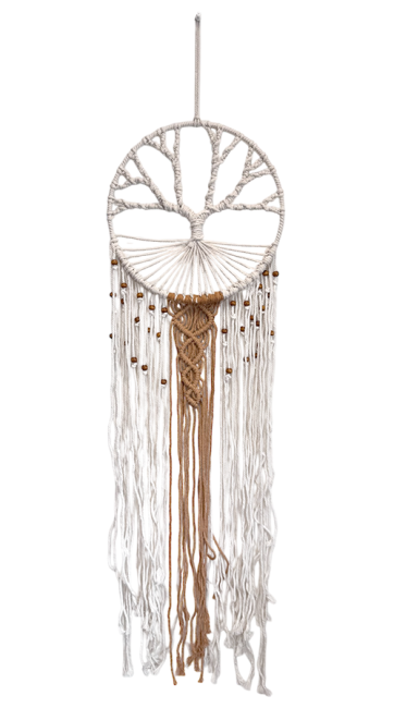 Attrape-rêves Blanc Arbre de Vie 30 cm chez Arabesk