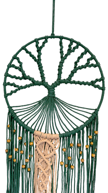 Attrape-rêves Vert Arbre de Vie 30 cm chez Arabesk|cz