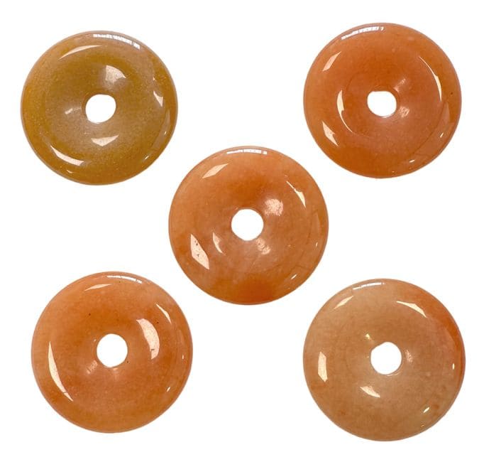 Donut Aventurine Orange A 3cm x5 chez Arabesk