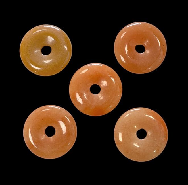 Donut Aventurine Orange A 3cm x5 chez Arabesk|cz