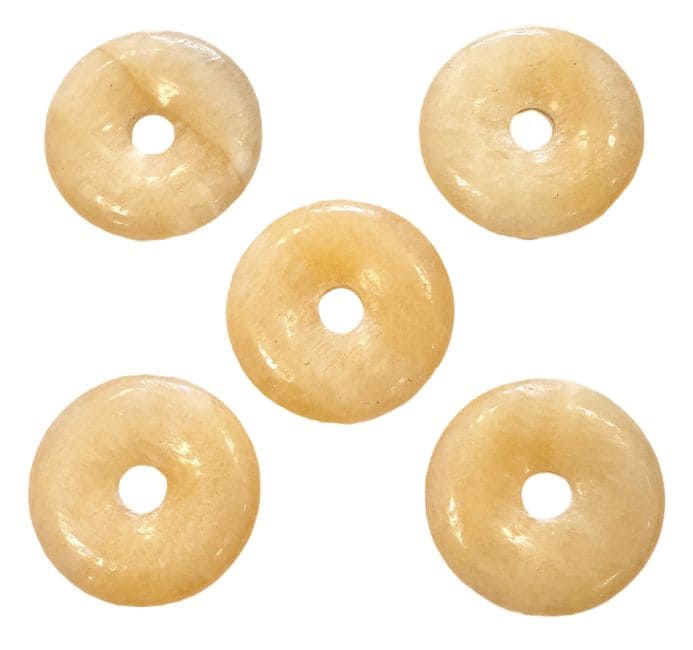 Donut Calcite Orange A 3cm x5 chez Arabesk