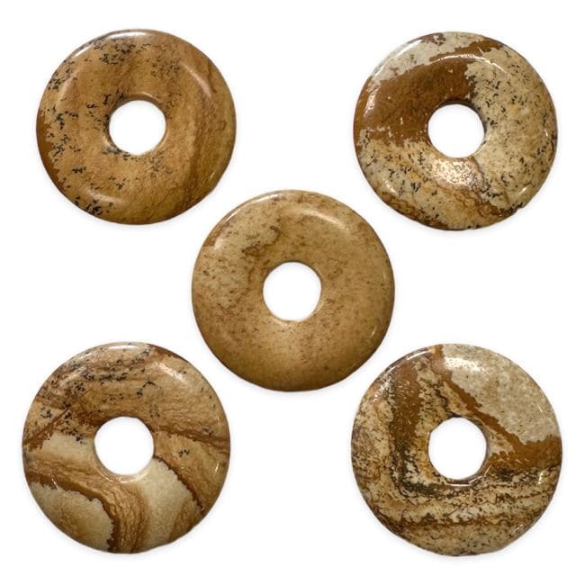 Donut Jaspe Paysage A 3cm x5 chez Arabesk