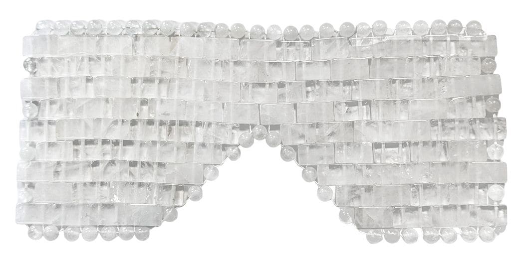 Masque pour les Yeux en Cristal de Roche du Brésil A chez Arabesk