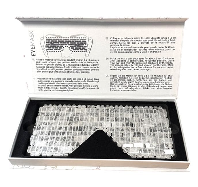 Masque pour les Yeux en Cristal de Roche du Brésil A chez Arabesk|cz