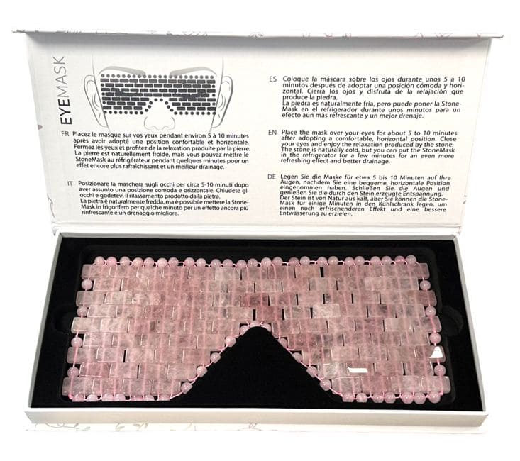 Masque pour les Yeux en Quartz Rose du Brésil A chez Arabesk|cz