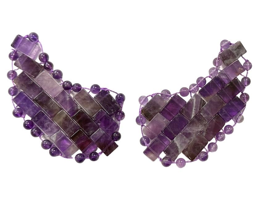 Patchs Yeux en Améthyste du Brésil A chez Arabesk