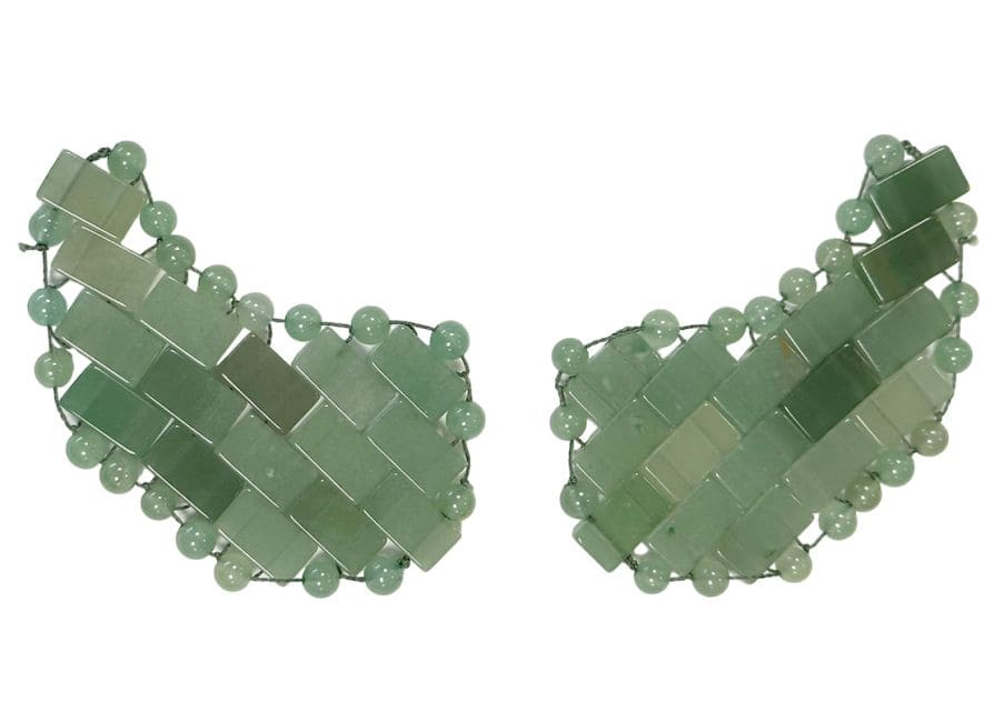 Patchs Yeux en Aventurine Verte du Brésil A chez Arabesk
