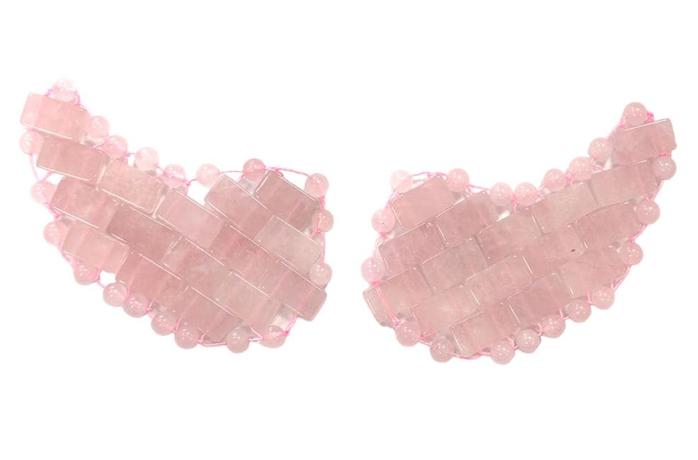 Patchs Yeux en Quartz Rose du Brésil A+ chez Arabesk