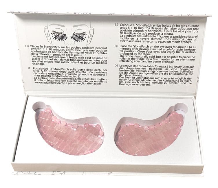 Patchs Yeux en Quartz Rose du Brésil A+ chez Arabesk|cz