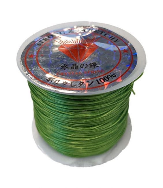 Fil élastique plat Vert 50m chez Arabesk