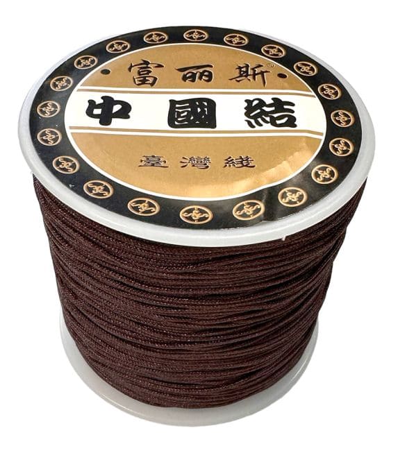 Fil Cordon Polyester Marron 0.8mm 100 mètres chez Arabesk