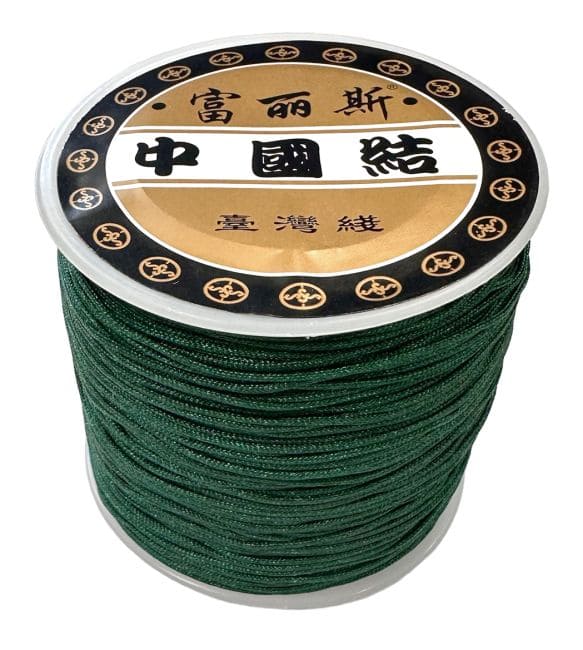 Fil Cordon Polyester Vert 0.8mm 100 mètres chez Arabesk