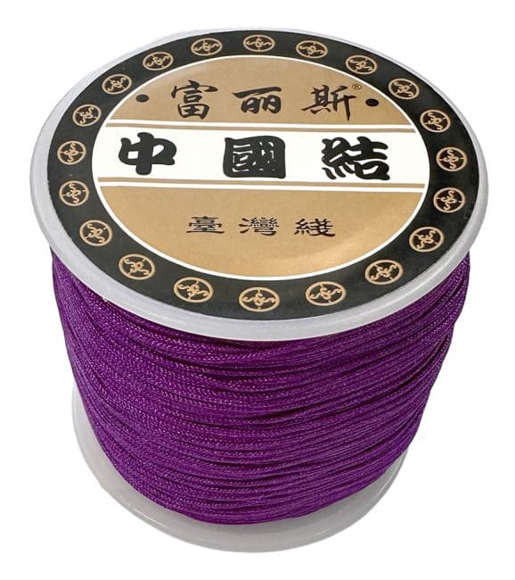 Fil Cordon Polyester Violet 0.8mm 100 mètres chez Arabesk