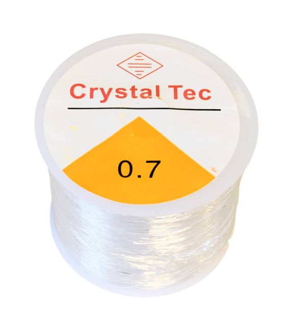 Fil élastique rond en cristal 0.70mm 100m chez Arabesk