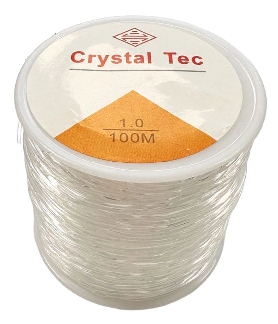 Fil élastique rond en cristal 1mm 100m chez Arabesk