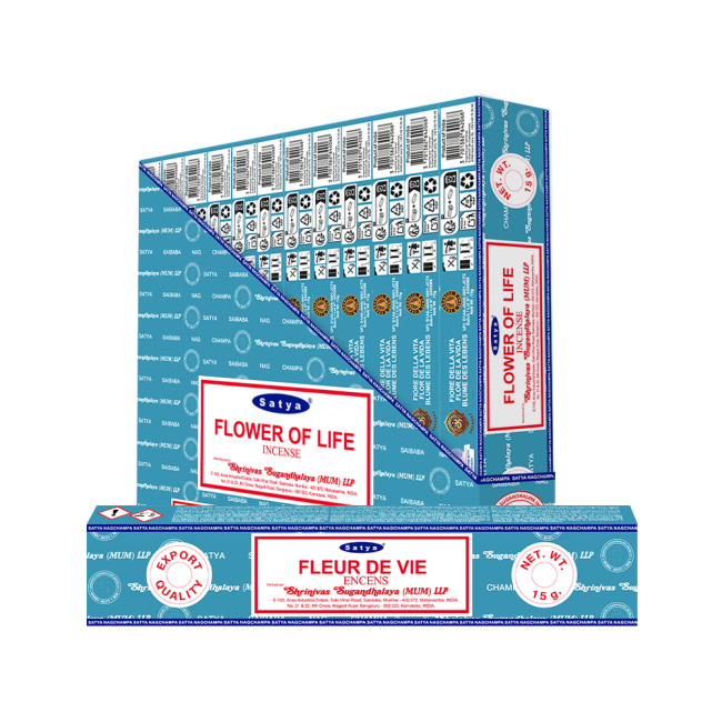 Encens Satya Fleur de Vie Masala 15g chez Arabesk
