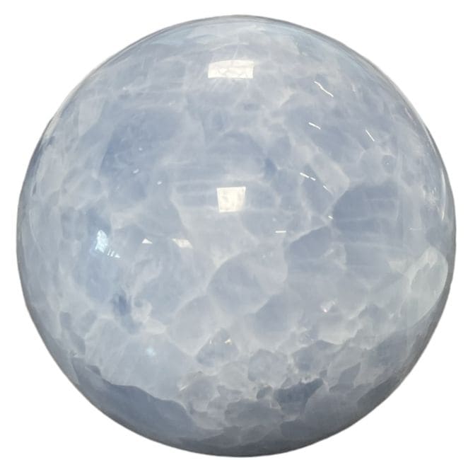 Sphère Calcite bleue poli 1.322k chez Arabesk