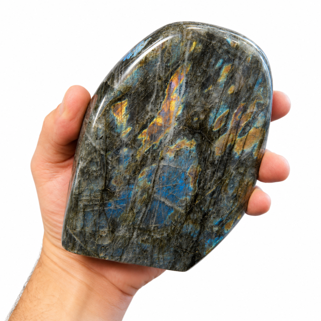 Bloc de Labradorite poli  1.030 kg chez Arabesk