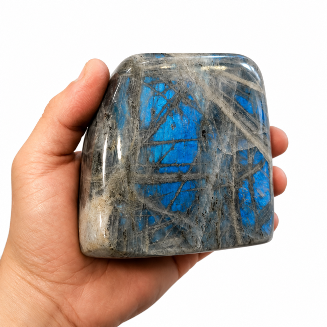 Bloc de Labradorite poli  1.050 kg chez Arabesk