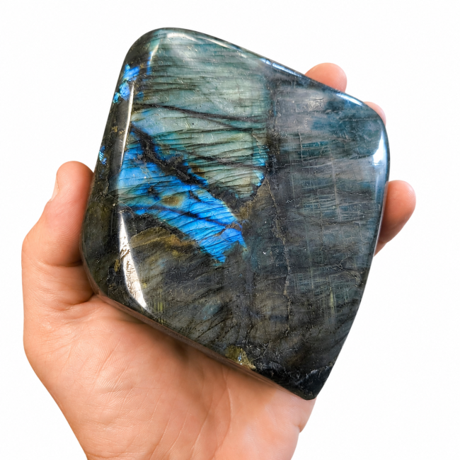 Bloc de Labradorite poli  1.190 kg chez Arabesk