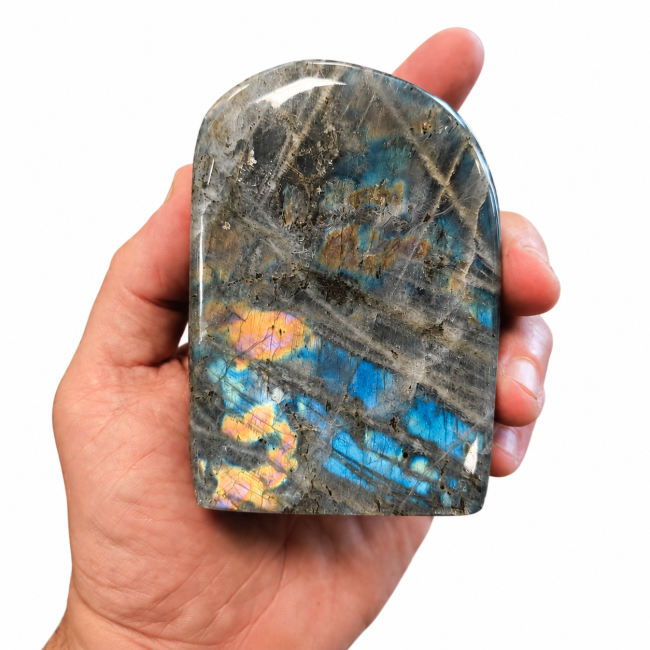Bloc de Labradorite poli  0.480kg chez Arabesk