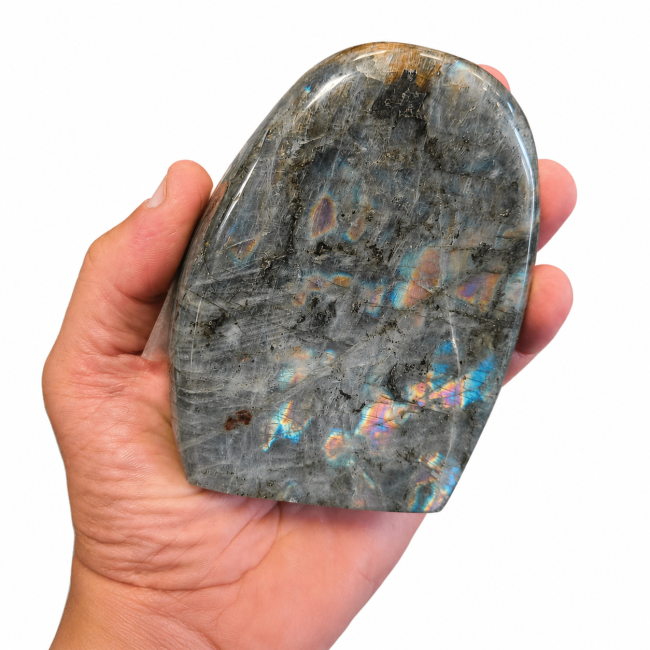 Bloc de Labradorite poli  0.520kg chez Arabesk