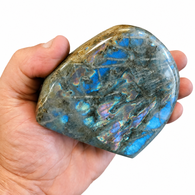 Bloc de Labradorite poli  0.590kg chez Arabesk