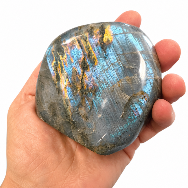 Bloc de Labradorite poli  0.640kg chez Arabesk