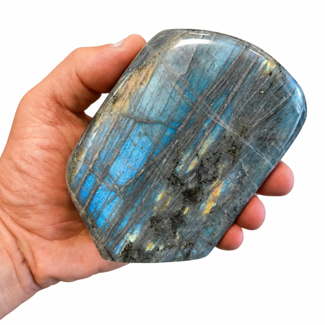 Bloc de Labradorite poli  0.720kg chez Arabesk