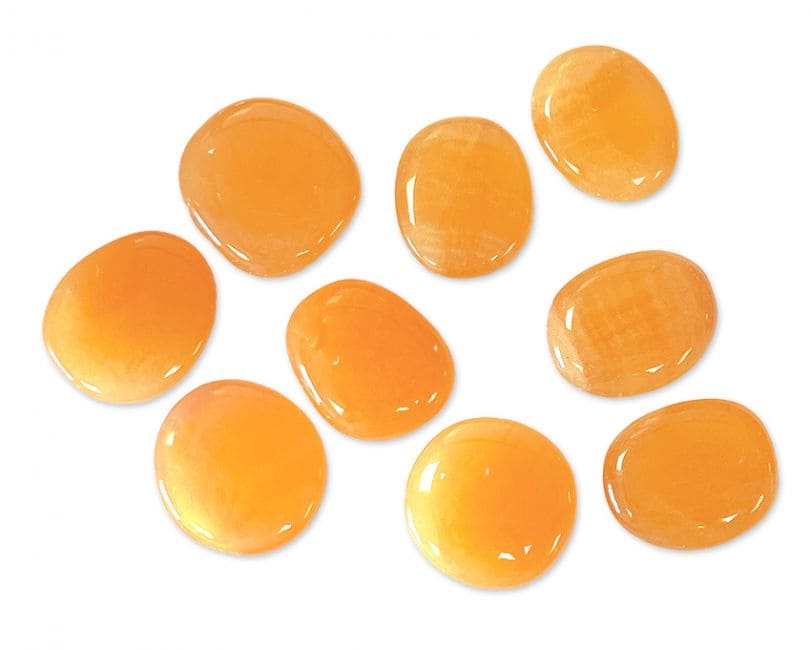 Galet Calcite Orange A 250g chez Arabesk