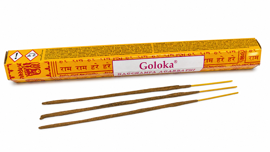 Encens Goloka Nag Champa Masala Hexa 20g chez Arabesk|cz