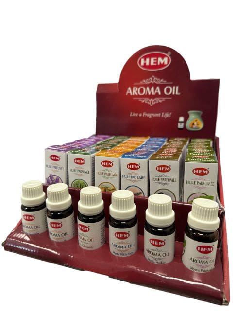 Huile parfumée HEM  10ml x 36 pcs chez Arabesk