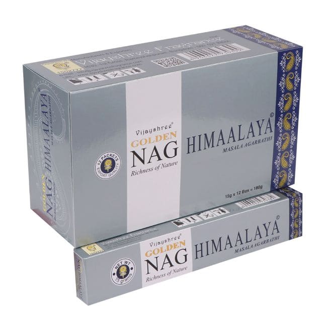 Encens Vijayshree Golden Nag Himaalaya 15g chez Arabesk