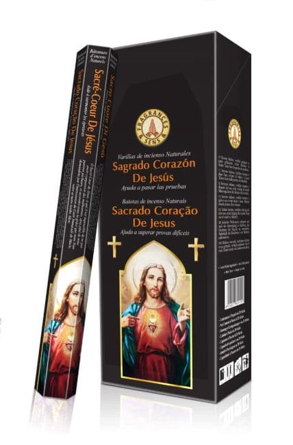 Encens Fragrances & Sens Sacré-Cœur de Jésus Masala Hexagonal chez Arabesk