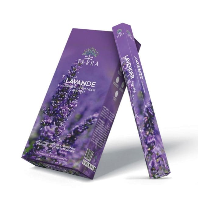 Encens Terra Lavande hexa sans charbon 30grs chez Arabesk