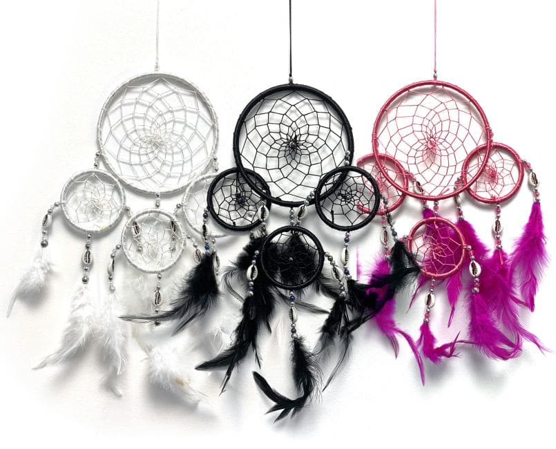 Pack de 3 Dreamcatcher - diamètre: 13cm chez Arabesk