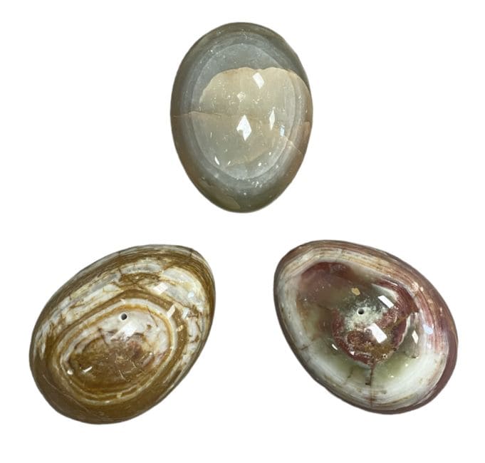 Porte encens œuf pierre Onyx 6.5x4.5cm chez Arabesk|cz