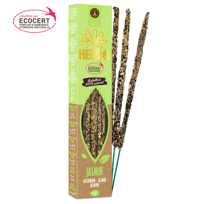 Encens Smudge Ecocert Herbio Jasmin 20g chez Arabesk