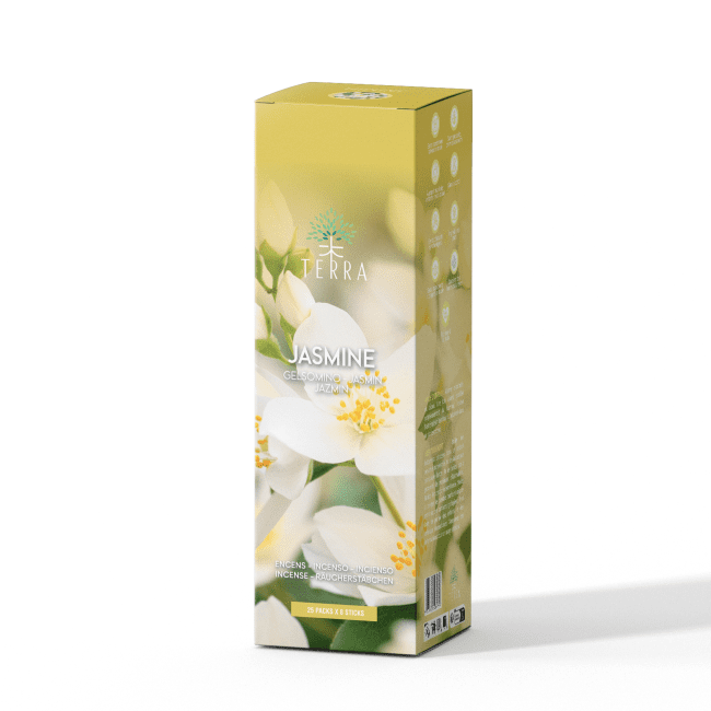 Encens TERRA Jasmin sans charbon 12grs chez Arabesk