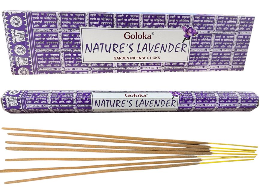 Encens Goloka Lavande Garden 40cm chez Arabesk